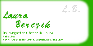 laura berczik business card